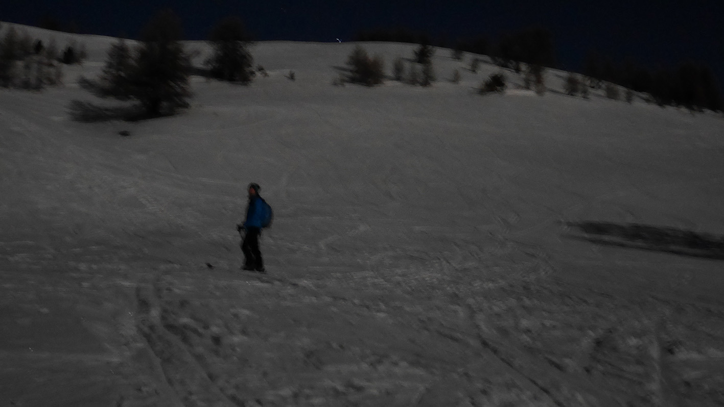 ski de randonnée pleine lune