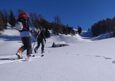 Week-end ski initiation ski de randonnée / splitboard col de Vars